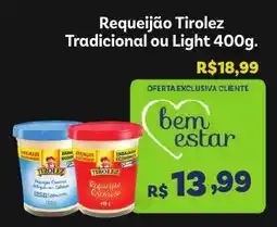Covabra Supermercados Requeijão tirolez tradicional ou light oferta