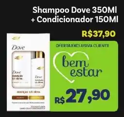 Covabra Supermercados Shampoo dove 350ml + condicionador 150ml oferta