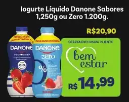 Covabra Supermercados Iogurte Líquido Danone Sabores oferta