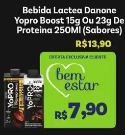 Covabra Supermercados Bebida Lactea Danone Yopro Boost 15g Ou 23g De Proteina 250ml (Sabores) oferta