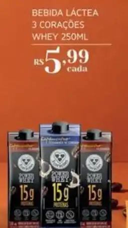 Empório Bahamas Bebida Láctea 3 Corações Whey oferta