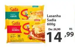 Del Moro Supermercados Lasanha sadia oferta
