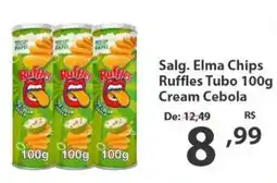 Del Moro Supermercados Salg. Elma Chips Ruffles Tubo Cream Cebola oferta