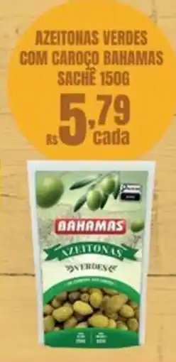 Empório Bahamas azeitonas verdes com caroço bahamas oferta
