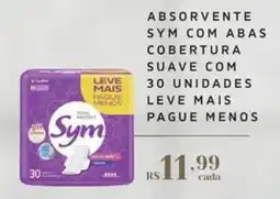 Empório Bahamas absorvente sym com abas oferta