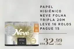 Empório Bahamas papel higiênico neve folha tripla 20m oferta