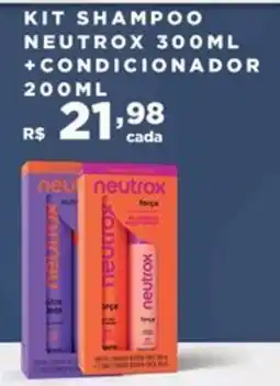 Empório Bahamas kit shampoo neutrox 300ml + condicionador 200ml oferta