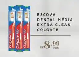 Empório Bahamas escova dental média extra clean colgate oferta