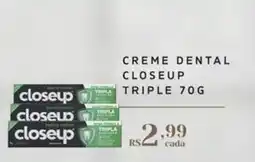 Empório Bahamas Creme dental closeup triple oferta