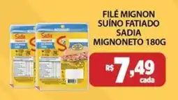 Empório Bahamas filé mignon suíno fatiado sadia mignoneto oferta