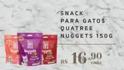 Empório Bahamas Snack para gatos quatree nuggets oferta
