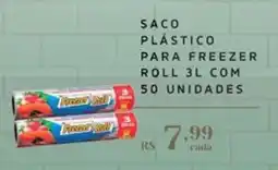 Empório Bahamas saco plástico para freezer roll 3l oferta