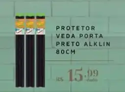 Empório Bahamas protetor veda porta preto alklin oferta