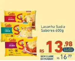 Extrabom Supermercados Lasanha Sadia Sabores oferta