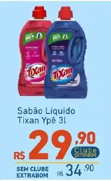 Extrabom Supermercados Sabão Líquido Tixan Ypê 3l oferta