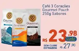 Extrabom Supermercados Café 3 Corações Gourmet Pouch Sabores oferta