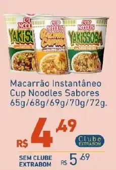 Extrabom Supermercados Macarrão Instantâneo Cup Noodles Sabores oferta