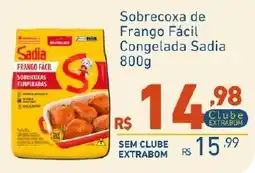 Extrabom Supermercados Sobrecoxa de frango fácil congelada sadia oferta