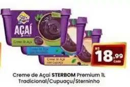 Rede Mais Supermercados Creme de Açaí STERBOM Premium IL oferta
