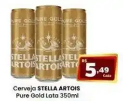Rede Mais Supermercados Cerveja stella artois pure gold lata oferta