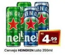 Rede Mais Supermercados Cerveja heineken lata 350ml oferta