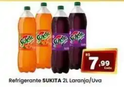 Rede Mais Supermercados Refrigerante sukita 2l laranja/uva oferta