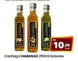 Rede Mais Supermercados Cachaça samanau 250ml sabores oferta