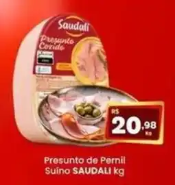 Rede Mais Supermercados Presunto de Pernil Suíno SAUDALI oferta
