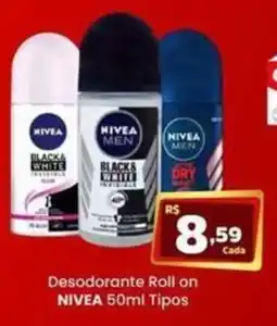 Rede Mais Supermercados Desodorante Roll on NIVEA 50ml Tipos oferta