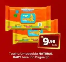 Rede Mais Supermercados Toalha Umedecida Natural Baby oferta