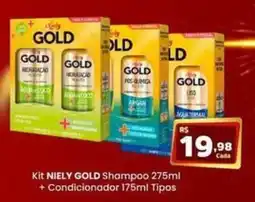 Rede Mais Supermercados Kit niely gold shampoo + condicionador tipos oferta