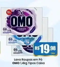 Rede Mais Supermercados Lava Roupas em Pó OMO 1,4kg Tipos Caixa oferta