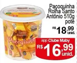 Maby Supermercados Pacoquinha Rolha Santo Antônio oferta