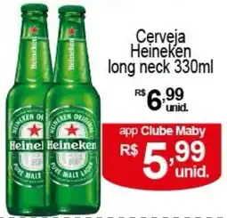 Maby Supermercados Cerveja Heineken long neck oferta