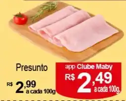 Maby Supermercados Presunto oferta
