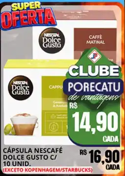 Supermercado Porecatu Cápsula nescafé dolce gusto c/ oferta