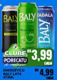 Supermercado Porecatu energético baly lata oferta