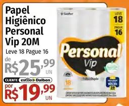 Supermercado Dalben Papel Higiênico Personal Vip 20M oferta