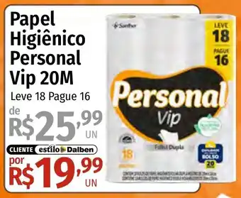 Papel Higiênico Personal Vip 20M