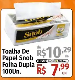 Supermercado Dalben Toalha de papel snob folha dupla oferta