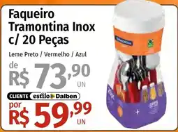 Supermercado Dalben Faqueiro Tramontina Inox c/ 20 Peças oferta