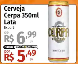 Supermercado Dalben Cerveja Cerpa lata oferta