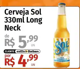 Supermercado Dalben Cerveja Sol Long Neck oferta