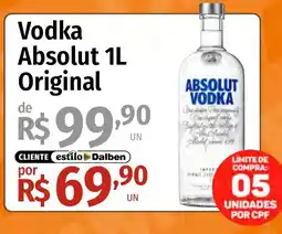 Supermercado Dalben Vodka absolut 1l original oferta