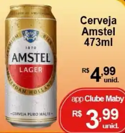Maby Supermercados Cerveja Amstel oferta