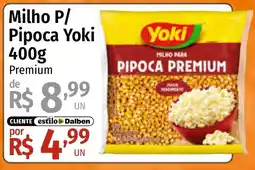 Supermercado Dalben Milho p/ pipoca yoki premium oferta