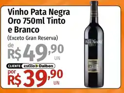 Supermercado Dalben Vinho Pata Negra Oro 750ml Tinto e Branco oferta
