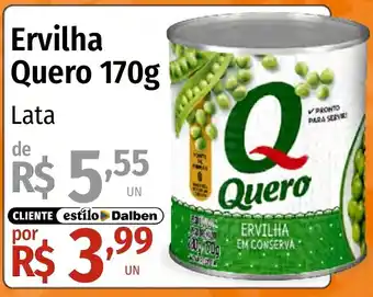 Supermercado Dalben Ervilha quero oferta