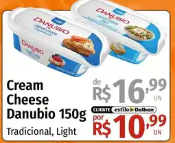 Supermercado Dalben Cream Cheese Danubio Tradicional, Light oferta