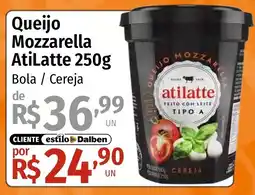 Supermercado Dalben Queijo mozzarella atilatte oferta